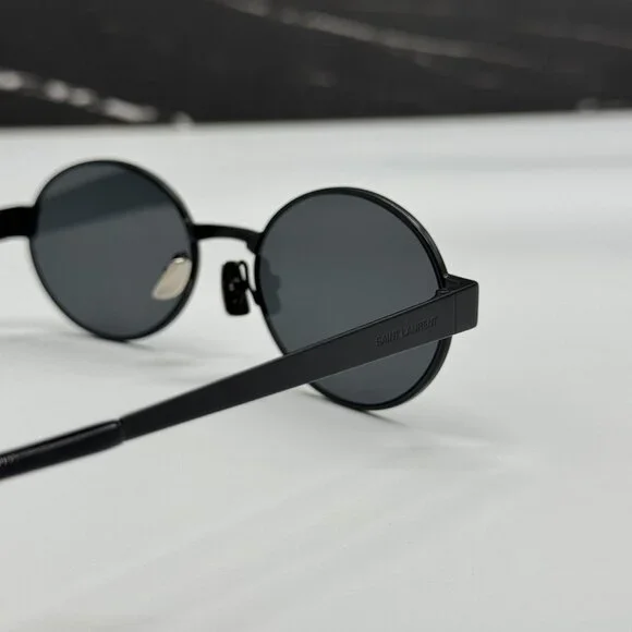 NEW SAINT LAURENT SL692 001 OVAL BLACK UNISEX SUNGLASSES SL 692 001 Saint Laurent SL692 Oval Sunglasses in Black – Designer Daydream main image 3